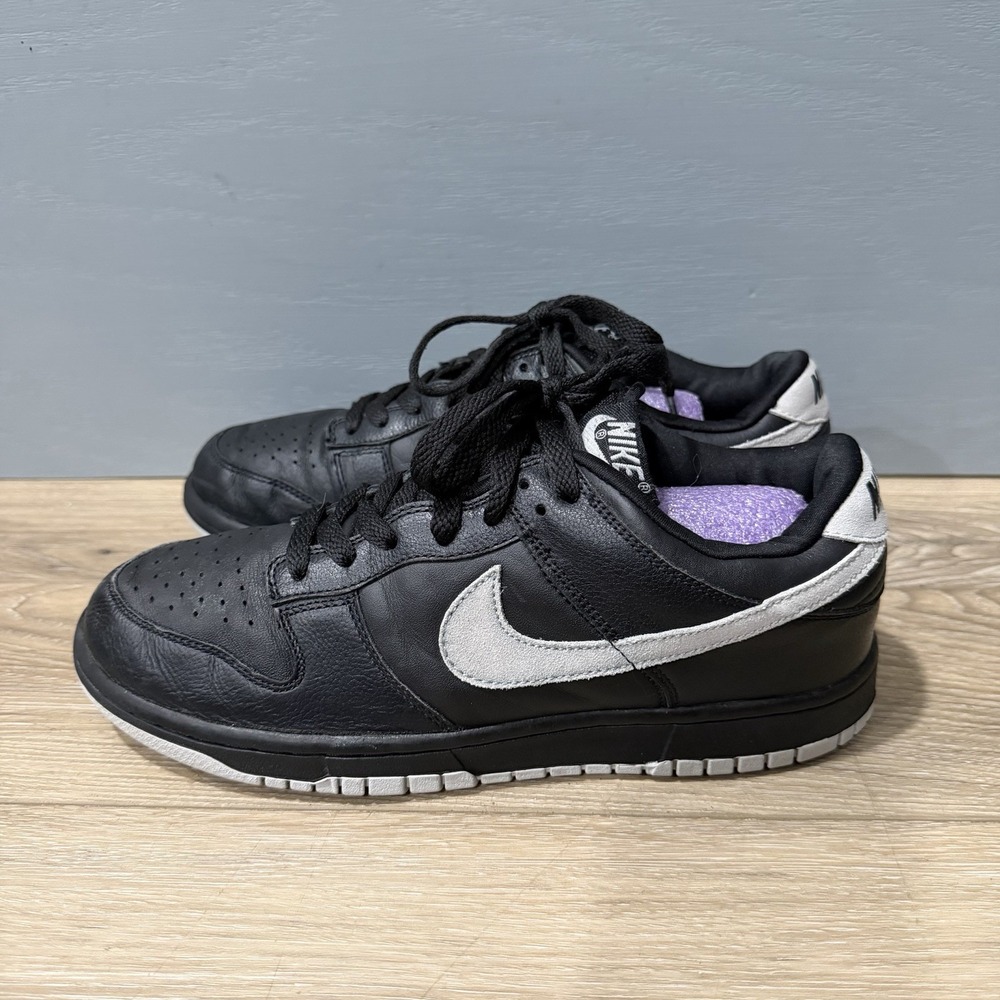 2005 Nike Dunk Low Black Neutral Grey Mens Size 8 Sneaker 309431-002